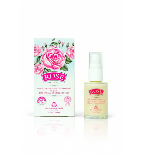 ROSE ORIGINAL – rozjasňujúce a vyhladzujúce sérum na tvár a okolie očí 30 ml - Bulgarian Rose Karlovo ROSE ORIGINAL – rozjasňujúce a vyhladzujúce sérum na tvár a okolie očí 30 ml - Bulgarian Rose Karlovo