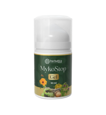 MykoStop Gel - antimykotický regeneračný gél na pokožku a nechty - 50 ml MykoStop Gel - antimykotický regeneračný gél na pokožku a nechty - 50 ml