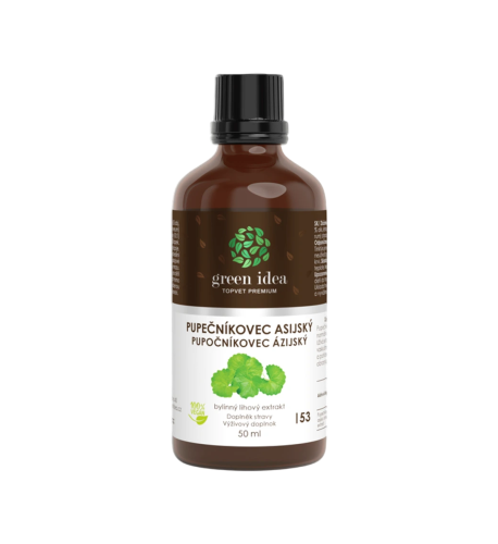 Pupočník ázijský tinktúra – kvapky 50 ml – Green idea Pupočník ázijský tinktúra – kvapky 50 ml – Green idea