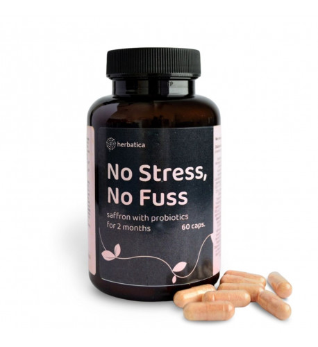Bez stresu a starostí - šafran s probiotikami na dva mesiace - 60 kapsúl