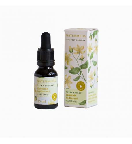 Ľubovník bodkovaný – Tetra bylinný extrakt – 15 ml – Naturmeda