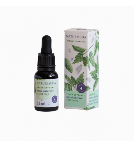 Mäta kučeravá – Tetra bylinný extrakt – 15 ml – Naturmeda