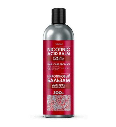 Balzam s kyselinou nikotínovou pre všetky typy vlasov – 300 ml – Vitateka
