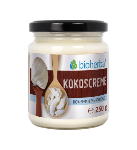 100 % kokosový krém z mletého surového kokosu – 250 g – Bioherba