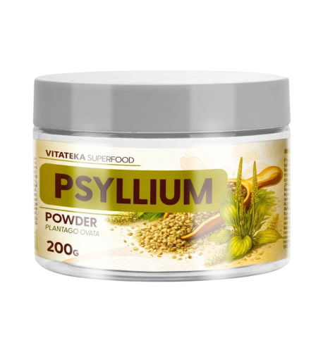 Psyllium - prášok zo šupiek skorocelu indického - 200 g - Vitateka Psyllium - prášok zo šupiek skorocelu indického - 200 g - Vitateka