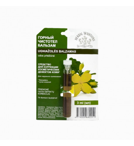 Horský lastovičník čistoteľ - elixír na bradavice - 3 ml - Herbal Traditions