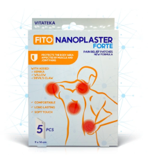 Fito Nanoplast Forte – náplaste na bolesť svalov a kĺbov – 5 ks – Vitateka