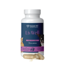 LIVWELL - podpora pečene a metabolizmu pre psy a mačky 60 kapsúl - Valsam Vet