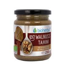 100 % bio orechové tahini z mletých bio vlašských orechov – 250 g – Bioherba