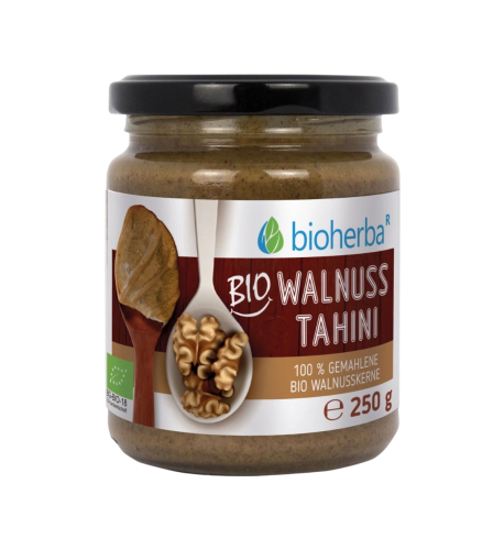 100 % bio orechové tahini z mletých bio vlašských orechov – 250 g – Bioherba 100 % bio orechové tahini z mletých bio vlašských orechov – 250 g – Bioherba