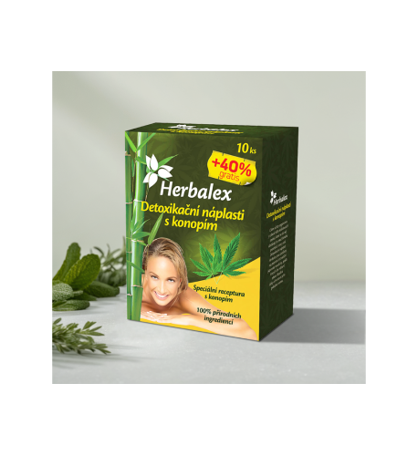 Detoxikačné náplasti s konope - 60 ks - Herbalex Detoxikačné náplasti s konope - 60 ks - Herbalex