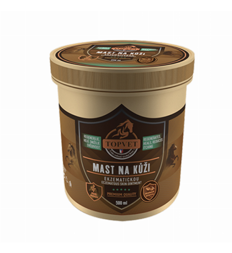 Masť na ekzémovú pokožku pre kone 500 ml – Green idea