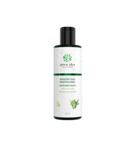 Rastlinné silice masážny olej – 200 ml – Green idea