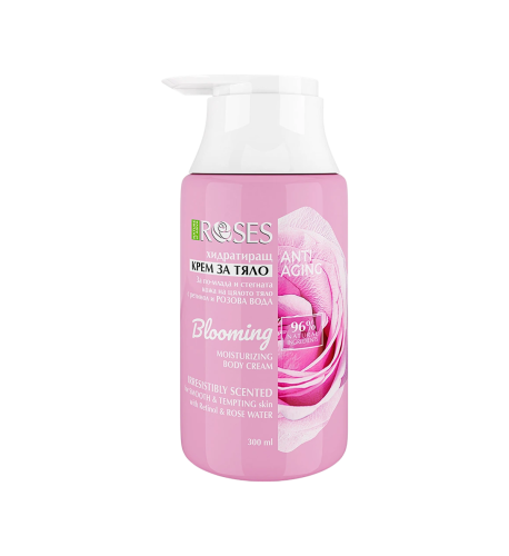 BLOOMING hydratačný telový krém anti-aging s ružovou vodou a retinolom 300 ml - NATURE OF AGIVA BLOOMING hydratačný telový krém anti-aging s ružovou vodou a retinolom 300 ml - NATURE OF AGIVA