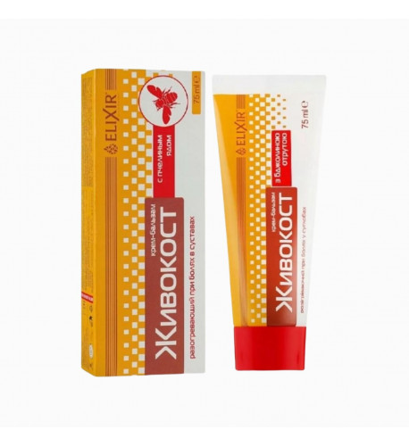 Krém na kĺby Živokost s kostihojom a včelím jedom - 75 ml - Elixir
