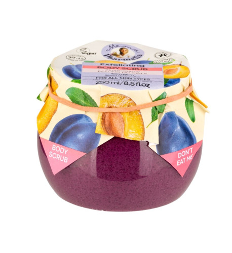 Exfoliačný telový peeling so slivkou - 250 ml - Mama Pharmelia