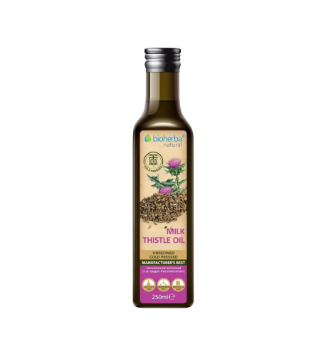 Olej z pestreca mariánskeho, lisovaný za studena - 250 ml - Bioherba