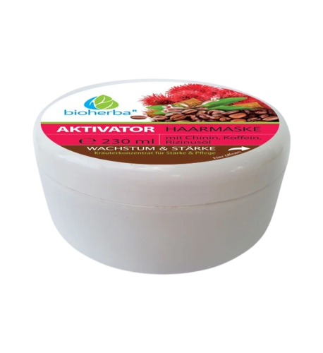 Vlasová maska Aktivátor s chinínom, kofeínom a ricínovým olejom - 230 ml - Bioherba Vlasová maska Aktivátor s chinínom, kofeínom a ricínovým olejom - 230 ml - Bioherba