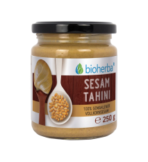 100 % sezamové tahini z mletého celozrnného sezamu – 250 g – Bioherba
