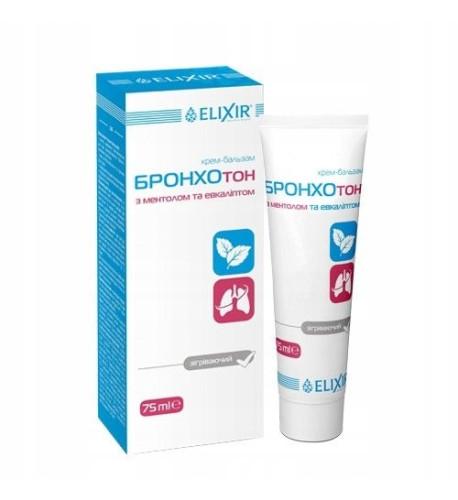 Krém – balzam Bronchoton s mentolom a eukalyptom - Elixir - 75ml