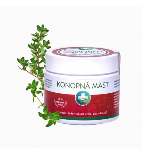KONOPNÁ masť na masáž chrbta, svalov a kĺbov - 330 ml - Annabis