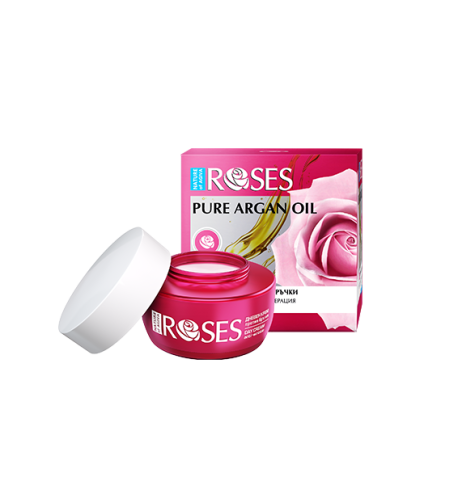 ROSES Intenzívny denný krém proti vráskam s ružovým olejom, arganom a morským kolagénom  pre normálnu pleť 50 ml - NATURE OF AGIVA