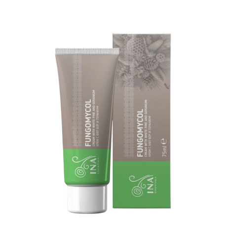 Fungomycol - krém 2v1 na plesne nechtov a suchú, popraskanú pokožku - 75 ml - INA Essentials Fungomycol - krém 2v1 na plesne nechtov a suchú, popraskanú pokožku - 75 ml - INA Essentials