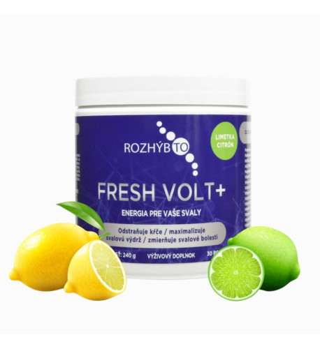 FreshVolt - elektrolytový nápoj (citrón limetka) - 240 g - Rozhýb to