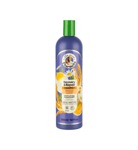 Regeneračný a obnovujúci šampón s vajcom a pšeničnými proteínmi - 500 ml - Mama Pharmelia