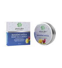 Masážna sviečka – Zelený čaj s opunciou – Green idea