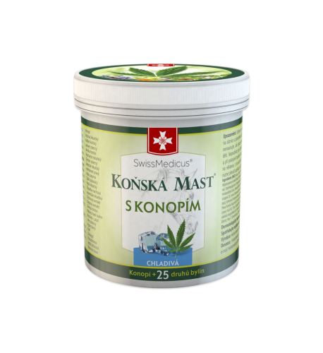 Konská masť s konope chladivá 250 ml – Green idea