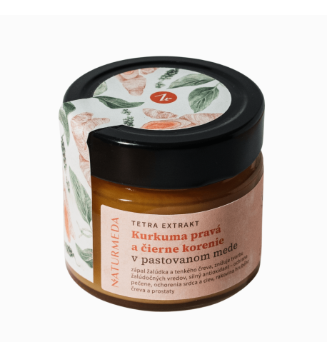 Terapeutický med s kurkumou a čiernym korením - 220g - Naturmeda Terapeutický med s kurkumou a čiernym korením - 220g - Naturmeda