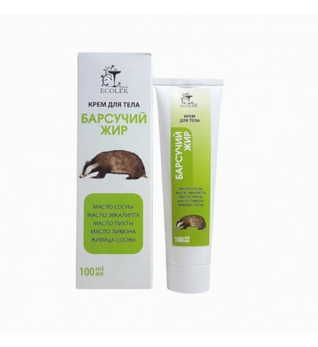 Jazvečia masť (tuk) – telový krém – 100 ml – Ecolek