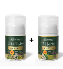 Zvýhodnený set: Anti‑Age Duo – Skin Revive SuperSerum + 7 Herbs Face Cream
