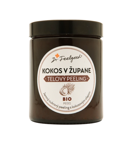 BIO telový peeling KOKOS v ŽUPANE - 180 ml - Dr. Feelgood