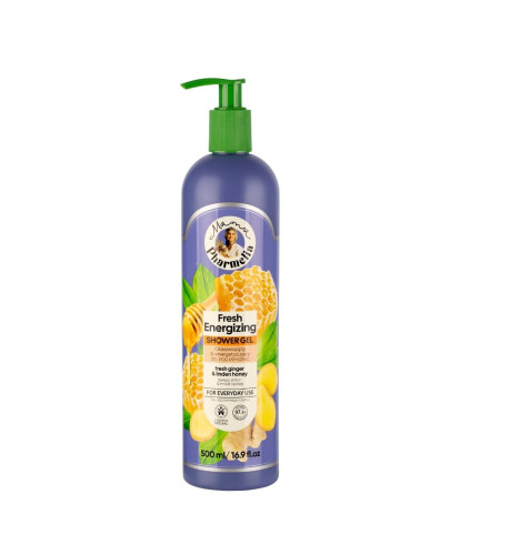Svieži energizujúci sprchový gél so zázvorom a lipovým medom - 500 ml - Mama Pharmelia