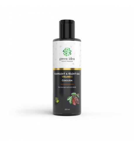 Čokoláda – kúpeľový a telový olej 200 ml – Green idea