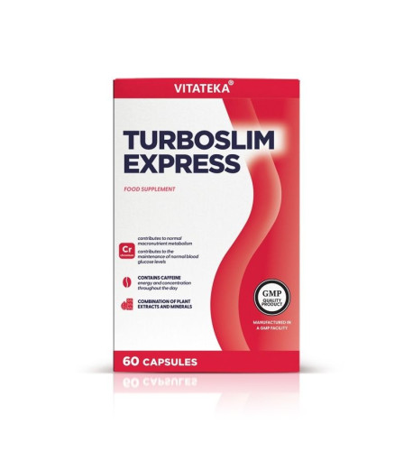 TURBOSLIM Express – komplex pre štíhlu líniu a energiu – 60 kapsúl – Vitateka