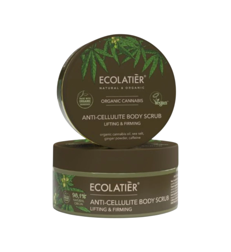 Anticelulitídny telový peeling Lifting & Firming Organic Cannabis - 300 g - Ecolatier Anticelulitídny telový peeling Lifting & Firming Organic Cannabis - 300 g - Ecolatier