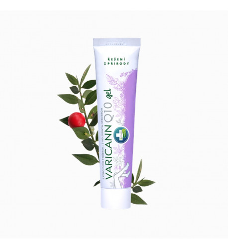 VARICANN Q10 gél na nohy, kŕčové žily s koloidným striebrom - 75 ml - Annabis