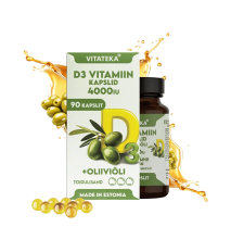 Vitamín D3 4000 IU s olivovým olejom – 90 kapsúl – Vitateka Vitamín D3 4000 IU s olivovým olejom – 90 kapsúl – Vitateka