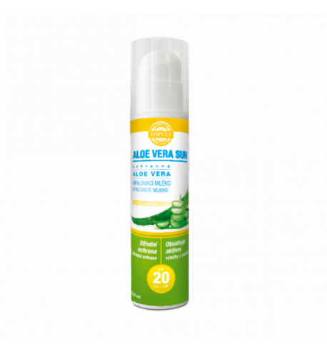 Aloe vera opaľovacie mlieko SPF 20 200 ml - Green idea