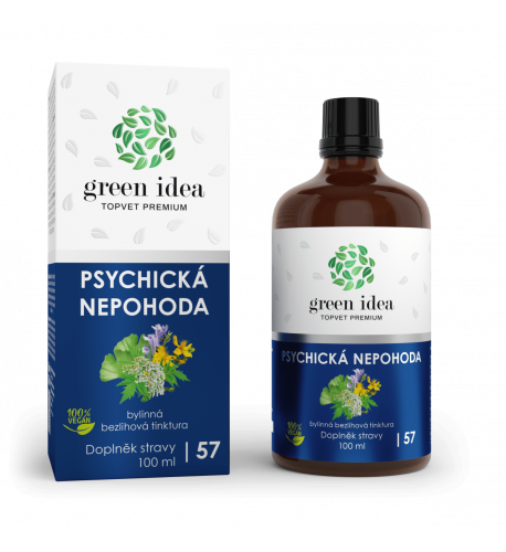 Psychická nepohoda - bezliehová tinktúra 100 ml - Green idea