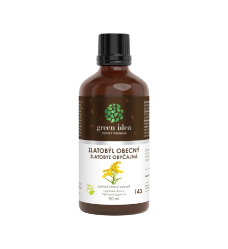 Zlatobyľ obyčajná - tinktúra - kvapky 50 ml - Green idea Zlatobyľ obyčajná - tinktúra - kvapky 50 ml - Green idea