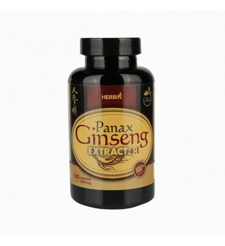 Ženšenový extrakt 500mg (Panax ginseng) - 90 kapsúl - Herbin