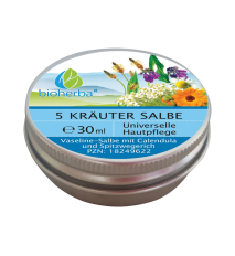 5-bylinná univerzálna masť na pokožku - 30 ml - Bioherba 5-bylinná univerzálna masť na pokožku - 30 ml - Bioherba