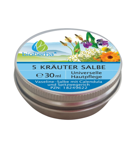 5-bylinná univerzálna masť na pokožku - 30 ml - Bioherba 5-bylinná univerzálna masť na pokožku - 30 ml - Bioherba