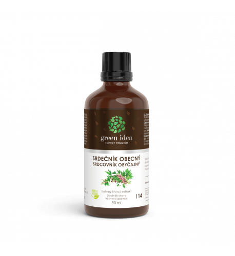 Srdcovník obyčajný – tinktúra – kvapky 50 ml – Green idea