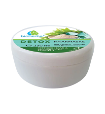 Detox vlasová maska so zeolitom, ílom a žihľavou pre mastné vlasy a citlivú pokožku hlavy - 230 ml - Bioherba