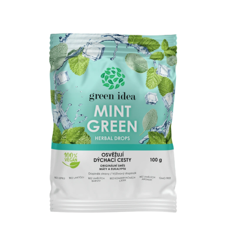Mint green – bylinné cukríky 100 g – Green idea Mint green – bylinné cukríky 100 g – Green idea